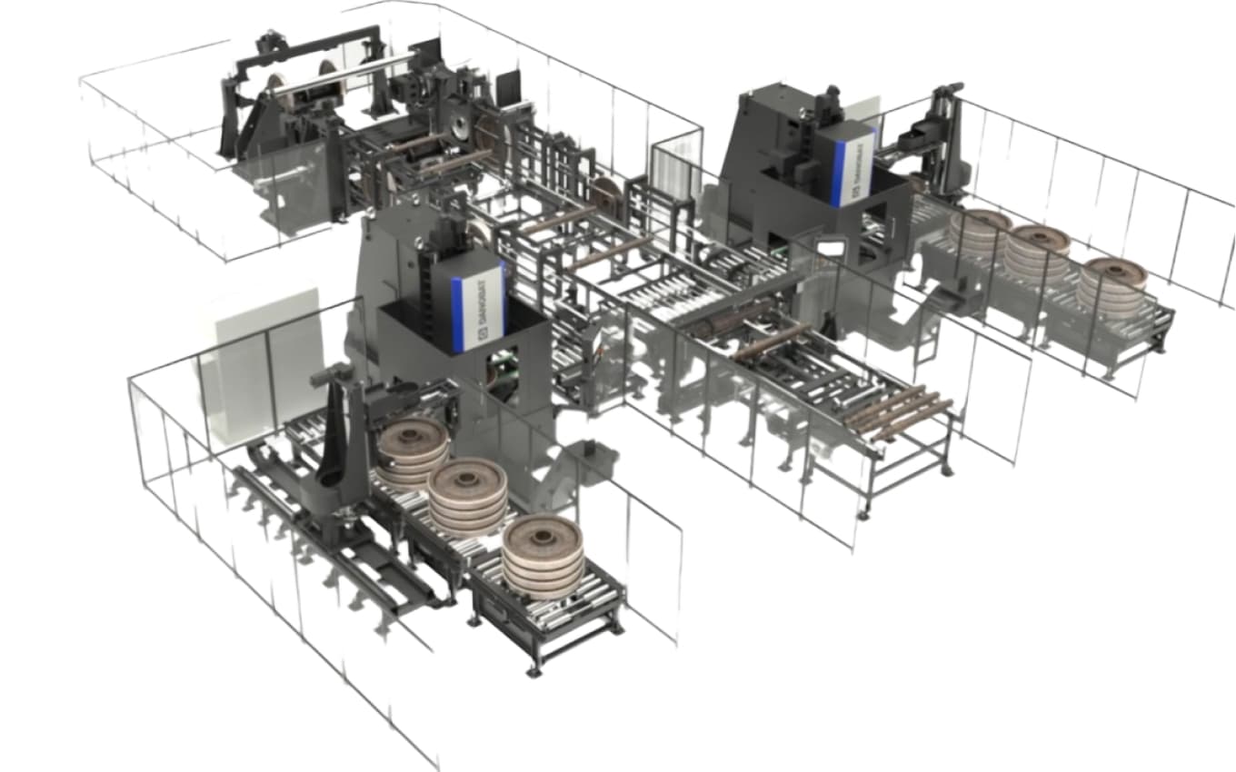 Giải pháp doa và lắp bánh tàu tự động Giải pháp doa và lắp bánh tàu tự động
